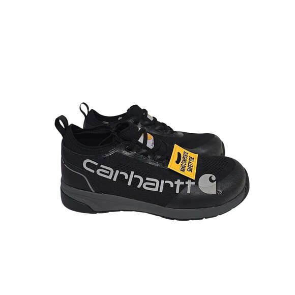 Carhartt Men's Force Nano Composite Toe Work Shoe Black Gray Size 9.5M - Picture 2 of 6